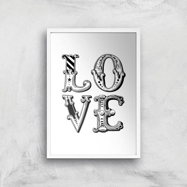 The Motivated Type Love CARNIVAL Giclee Art Print - A3 - White Frame on Productcaster.