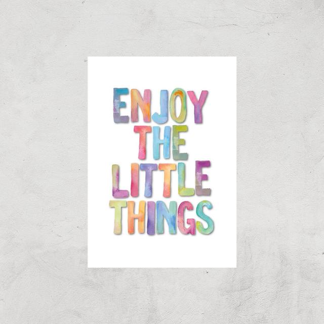 The Motivated Type Enjoy The Little Things Giclee Art Print - A4 - Print Only on Productcaster.