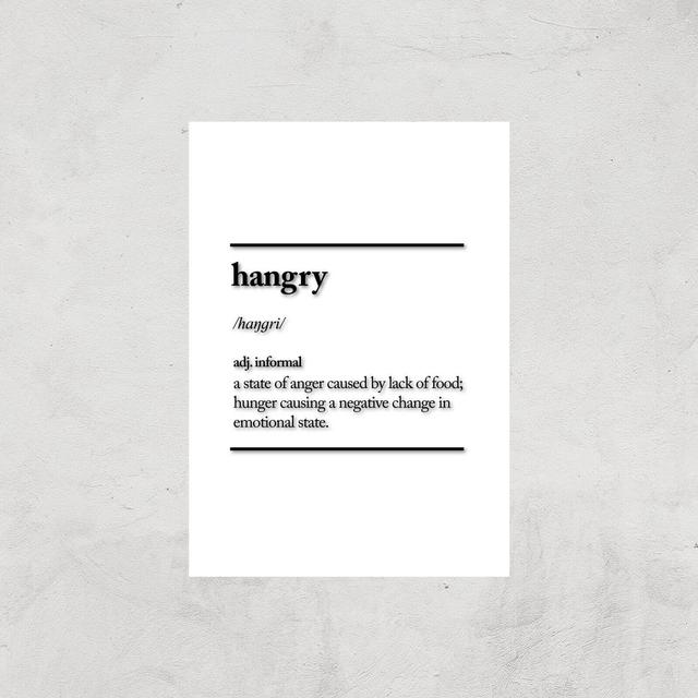 The Motivated Type Hangry Giclee Art Print - A2 - Print Only on Productcaster.