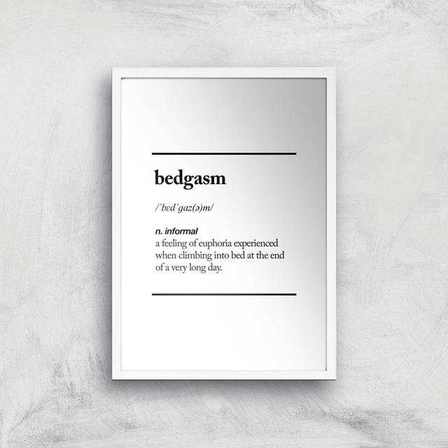 The Motivated Type Bedgasm Giclee Art Print - A2 - White Frame on Productcaster.