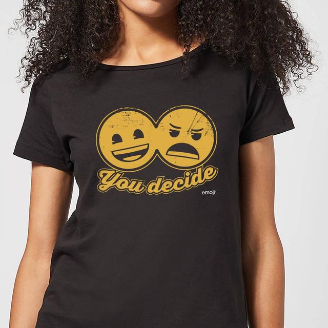 Emoji You Decide Women's T-Shirt - Black - L - Schwarz on Productcaster.