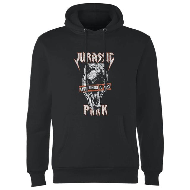 Jurassic Park Rex Punk Hoodie - Zwart - XL on Productcaster.