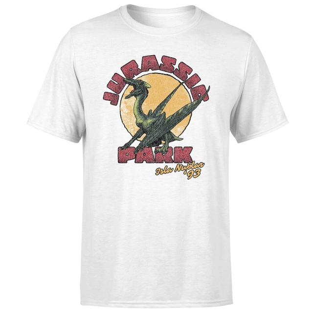 Jurassic Park Winged Threat Unisex T-Shirt - Weiß - XL on Productcaster.