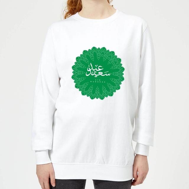 Eid Mubarak Earth Tone Mandala Women's Sweatshirt - White - XL - Weiß on Productcaster.