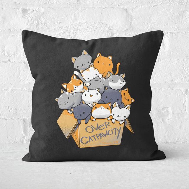 Over Catpawcity Square Cushion - 60x60cm - Soft Touch on Productcaster.