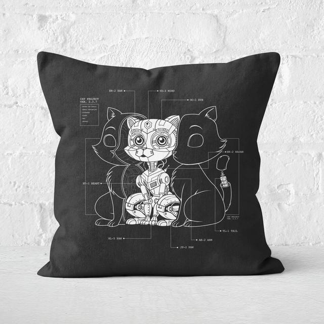 Cat Inside Square Cushion - 60x60cm - Soft Touch on Productcaster.