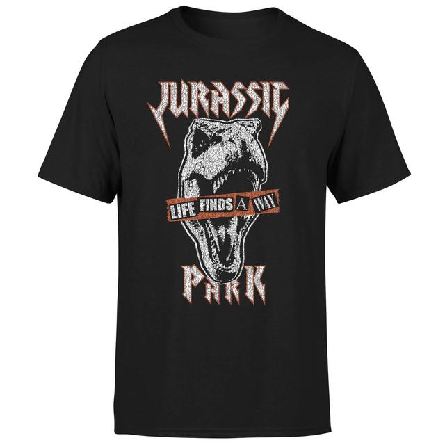 Camiseta Jurassic Park Rex Punk - Hombre - Negro - L on Productcaster.