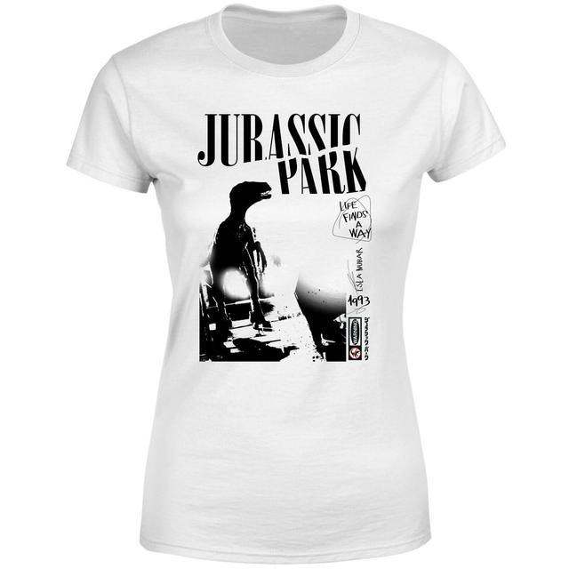 Jurassic Park Isla Nublar Punk Women's T-Shirt - White - L on Productcaster.