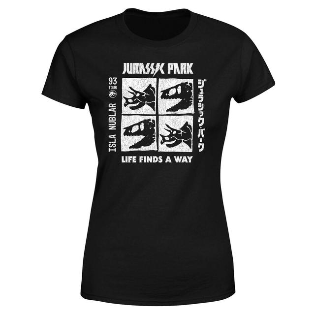 Camiseta Jurassic Park The Faces - Mujer - Negro - 3XL on Productcaster.