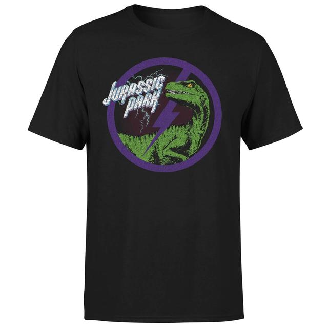 Jurassic Park Raptor Bolt Men's T-Shirt - Black - XL on Productcaster.