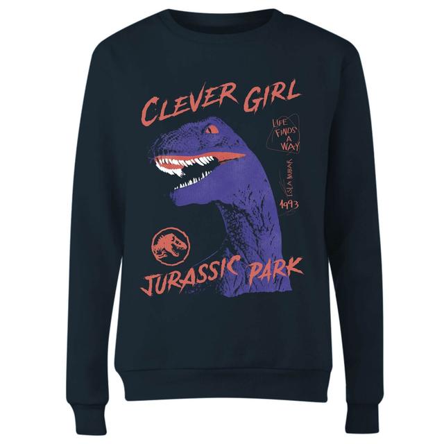 Sudadera Jurassic Park Life Finds A Way Raptor - Mujer - Azul marino - XS on Productcaster.