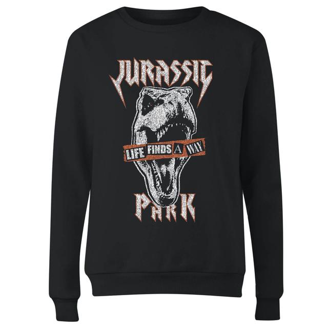 Jurassic Park Rex Punk Women's Sweatshirt - Zwart - M on Productcaster.