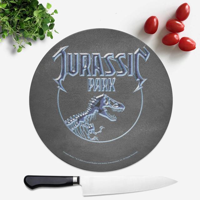 Jurassic Park Logo Round Chopping Board on Productcaster.