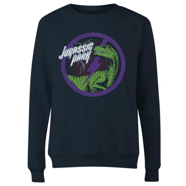 Jurassic Park Raptor Bolt Women's Sweatshirt - Navy - XXL on Productcaster.