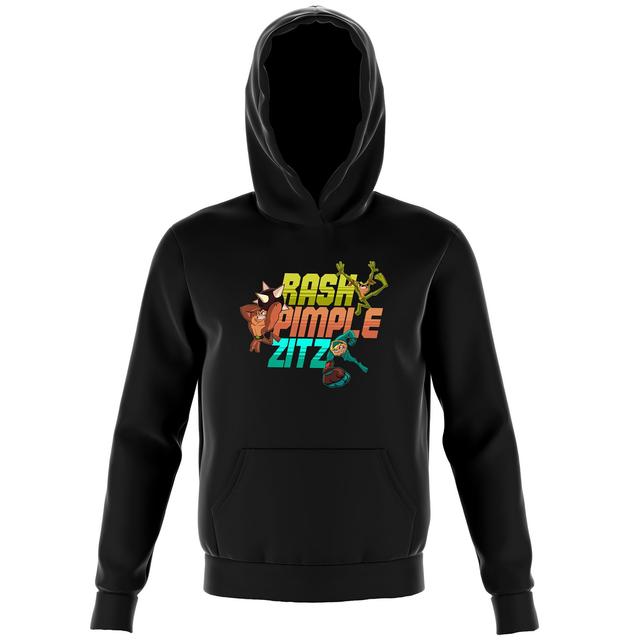 Battle Toads Rash Pimple Zitz Kids' Hoodie - Black - 5-6 Years - Black on Productcaster.