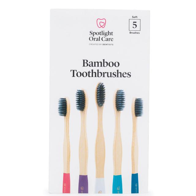 Spotlight Oral Care Bamboo Toothbrush Pack (Pack of 5) on Productcaster.