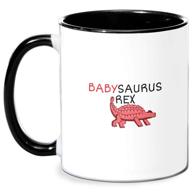 Babysaurus Mug - White/Black on Productcaster.