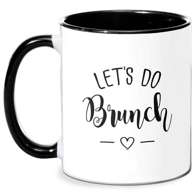 Lets Do Brunch Mug - White/Black Schwarz on Productcaster.