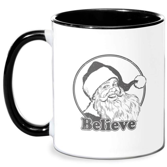 Believe Grey Mug - White/Black Schwarz on Productcaster.