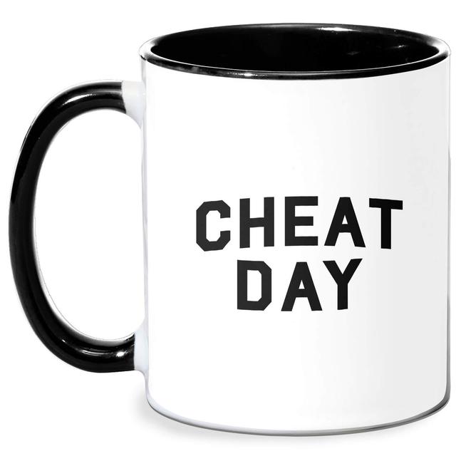 Cheat Day Mug - White/Black Schwarz on Productcaster.