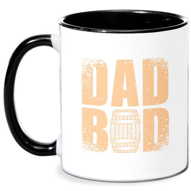 Dad Bod Mug - White/Black Schwarz on Productcaster.