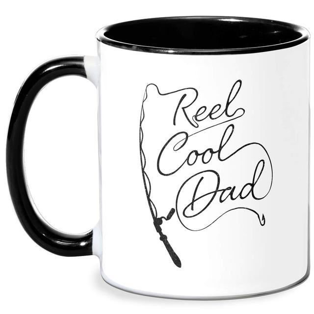 Reel Cool Dad Mug - White/Black Schwarz on Productcaster.