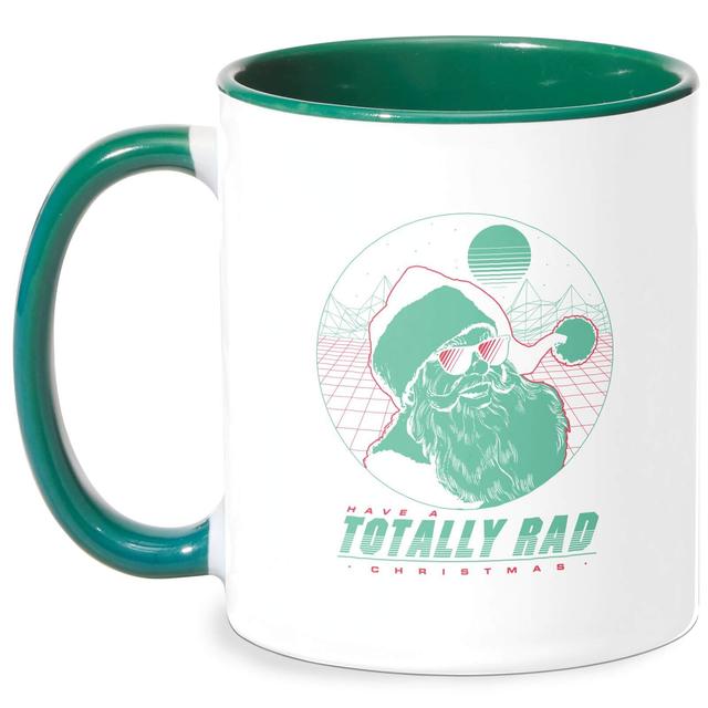 Totally Rad Christmas Mug - White/Green on Productcaster.