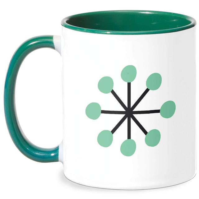 Green Star Mug - White/Green on Productcaster.