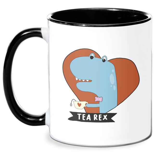 Tea Rex Mug - White/Black Schwarz on Productcaster.