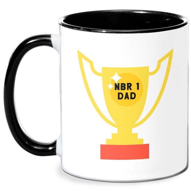 Nbr 1 Dad Cup Mug - White/Black Schwarz on Productcaster.