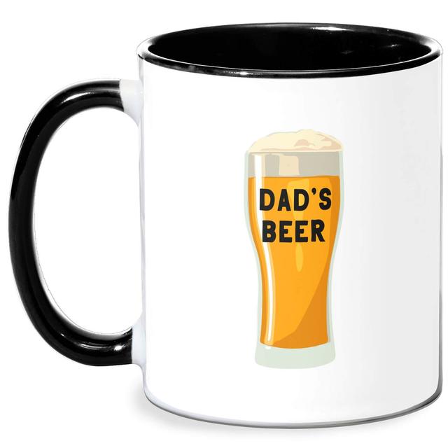 Dad's Beer Mug - White/Black Schwarz on Productcaster.