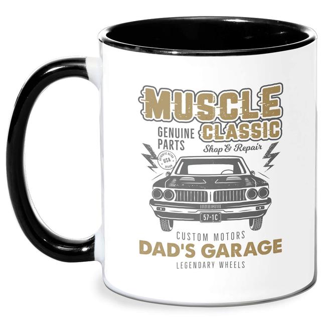 Dad's Garage Mug - White/Black Schwarz on Productcaster.