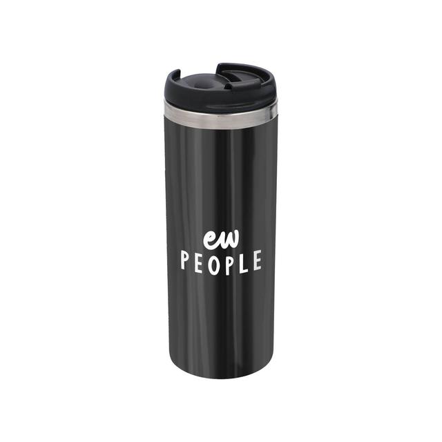 The Motivated Type Ew People Stainless Steel Thermo Travel Mug - Metallic Finish on Productcaster.