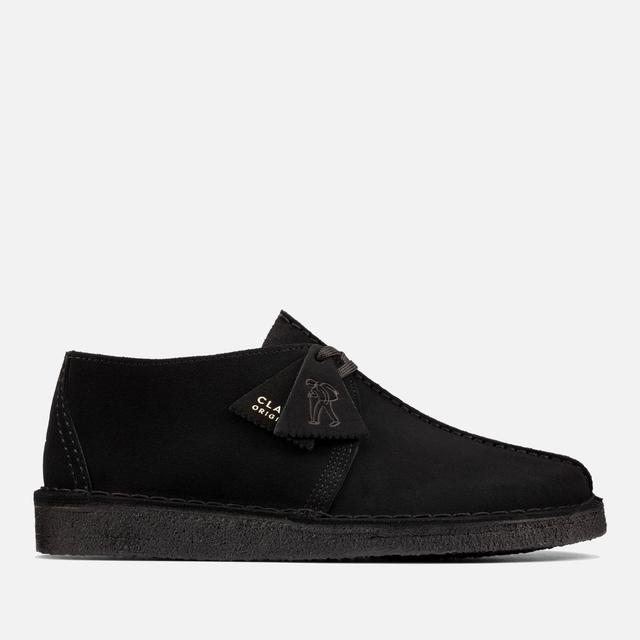 Clarks Originals Men's Desert Trek Suede Shoes - Black - UK 9 on Productcaster.