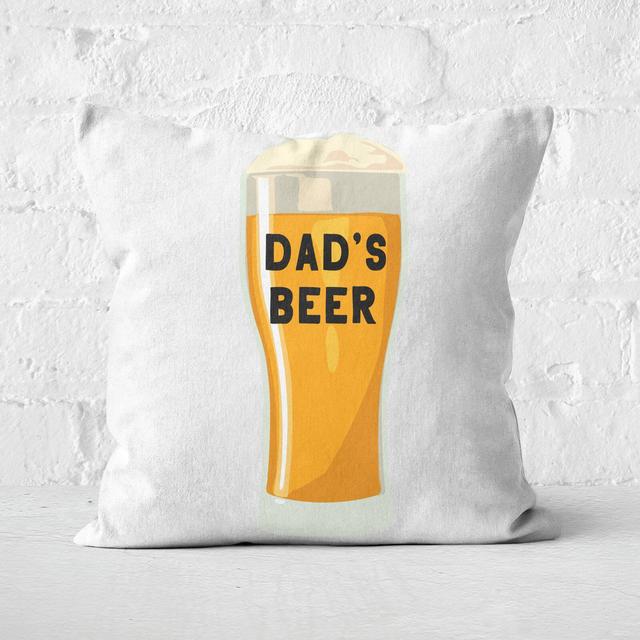 Dad's Beer Square Cushion - 60x60cm - Soft Touch on Productcaster.