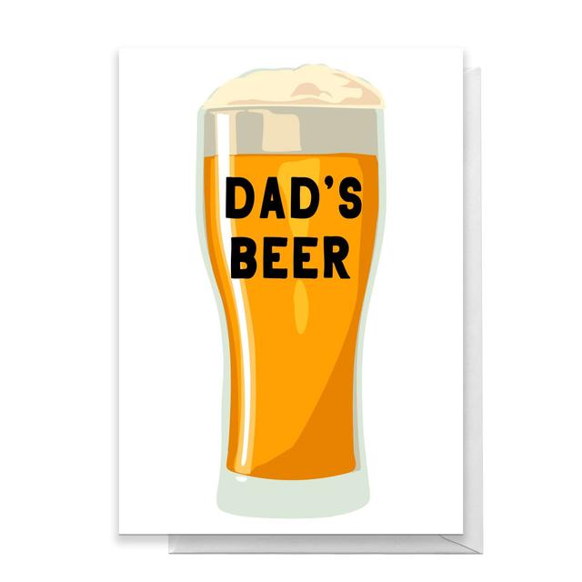 Dad's Beer Greetings Card - Large Card on Productcaster.