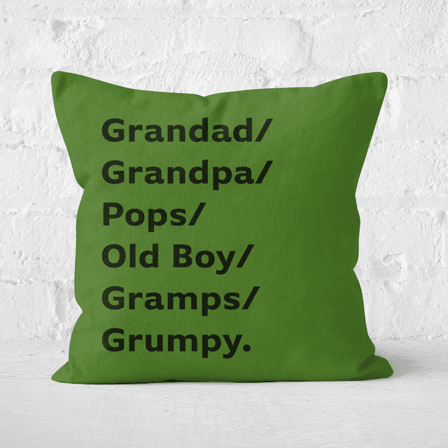 Grandad/Grandpa/Pops... Square Cushion - 60x60cm - Soft Touch on Productcaster.