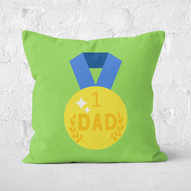 Dad Medal Square Cushion - 60x60cm - Soft Touch on Productcaster.