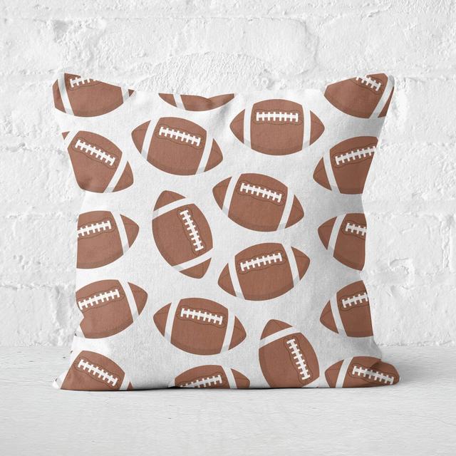 Rugby Square Cushion - 60x60cm - Soft Touch on Productcaster.