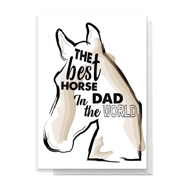 The Best Horse Dad Greetings Card - Standard Card on Productcaster.