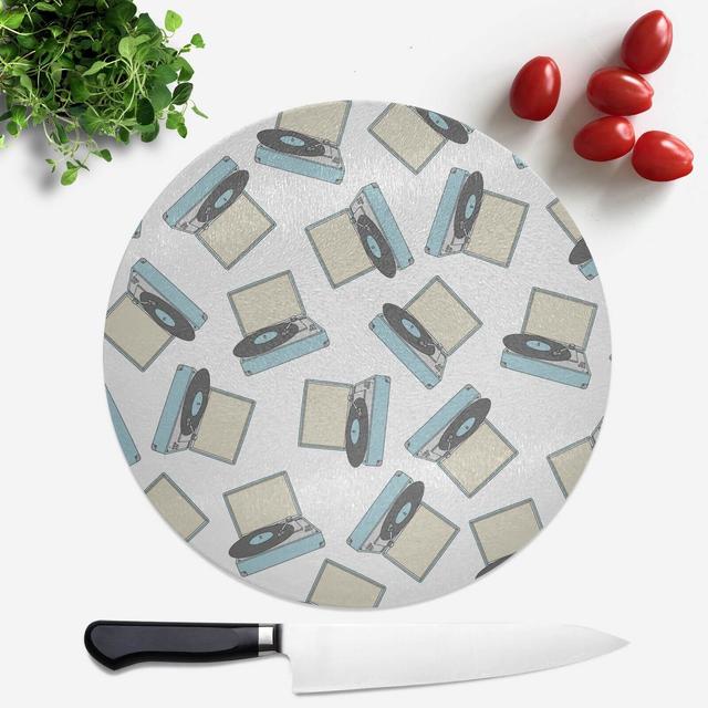 Record Player Round Chopping Board on Productcaster.