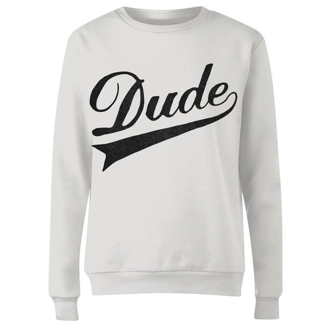 Dude Women's Sweatshirt - White - XXL - Weiß on Productcaster.