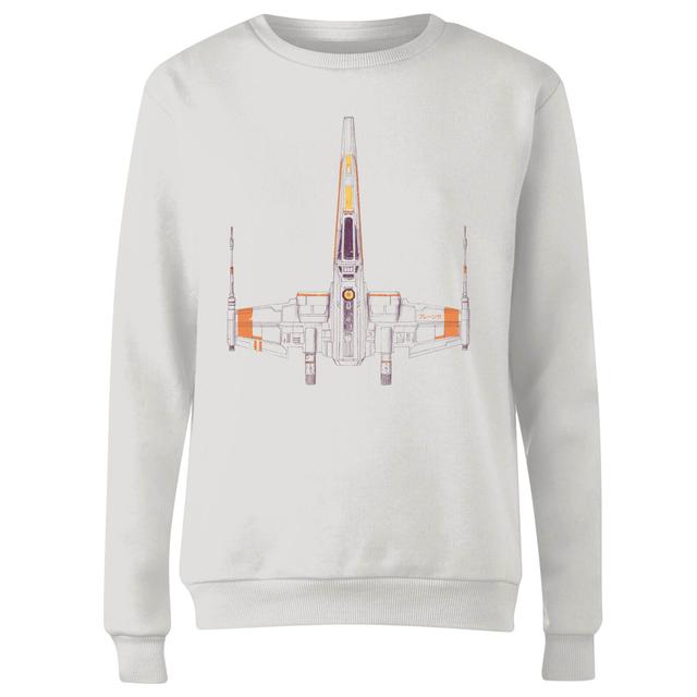 Space Ship Women's Sweatshirt - White - S - White on Productcaster.