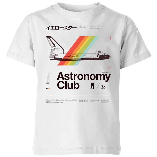 Astronomy Club Kids' T-Shirt - White - 11-12 Years - White on Productcaster.