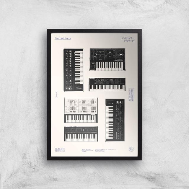 Synthesisers Giclee Art Print - A3 - Black Frame on Productcaster.