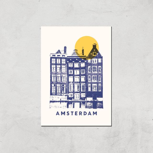 Amsterdam Giclee Art Print - A4 - Print Only on Productcaster.