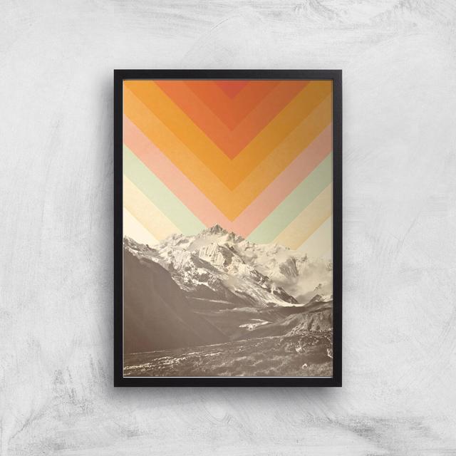 Mountainscape 2 Giclee Art Print - A3 - Black Frame on Productcaster.