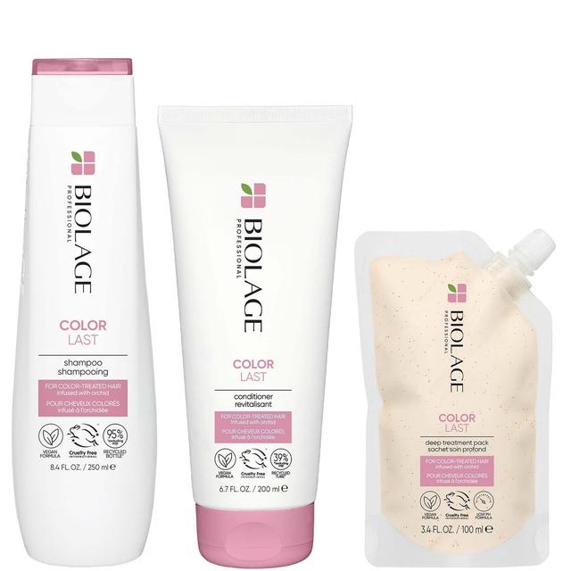 Biolage ColorLast Colour Protect Shampoo, Conditioner and Hair Mask for Coloured Hair Routine on Productcaster.