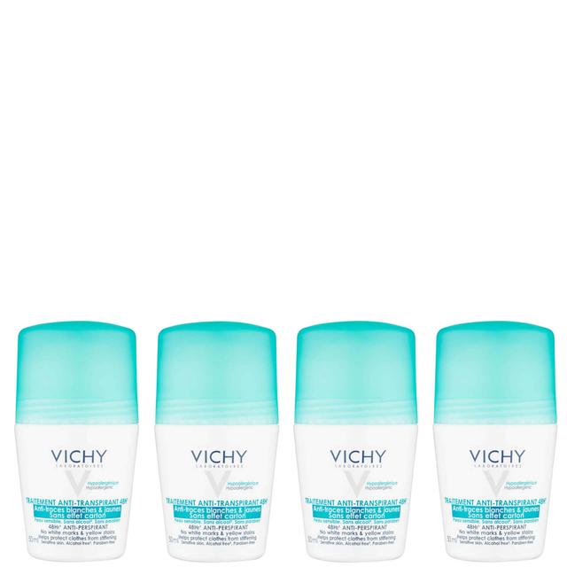 VICHY No Marks Roll-on Deodorant Set 4 x 50ml on Productcaster.