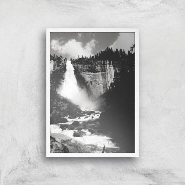 Yosemite River Giclee Art Print - A3 - White Frame on Productcaster.